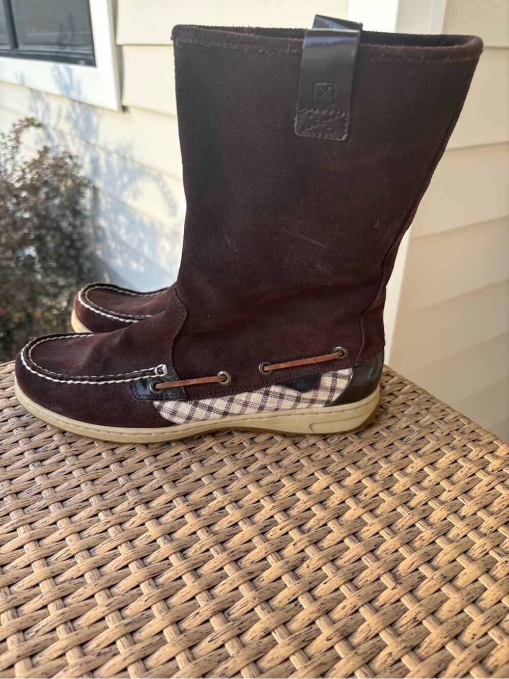 Women’s Sperry Top Sider Brown Suede Boots- size 8.5